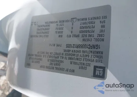 2008 Chevrolet Tahoe Ltz из США, поврежденный, VIN 1GNFC13068R121035